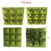 bolsas para plantar, maceta Vertical de jardín, multibolsillo para flores de jardinería montadas en la pared - Imagen 2