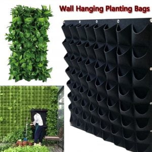 bolsas para plantar, maceta Vertical de jardín, multibolsillo para flores de jardinería montadas en la pared